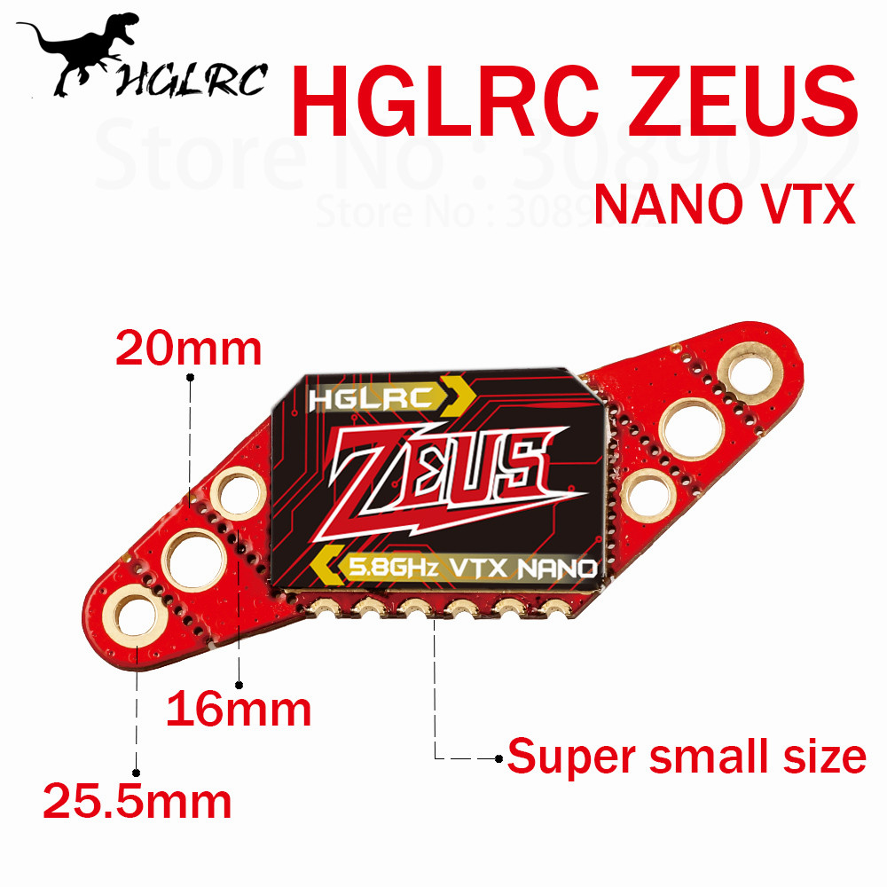 HGLRC Zeus Nano 350mW FPV VTX  - đánh giá và giá Top Rc Hobby Mini Xcub