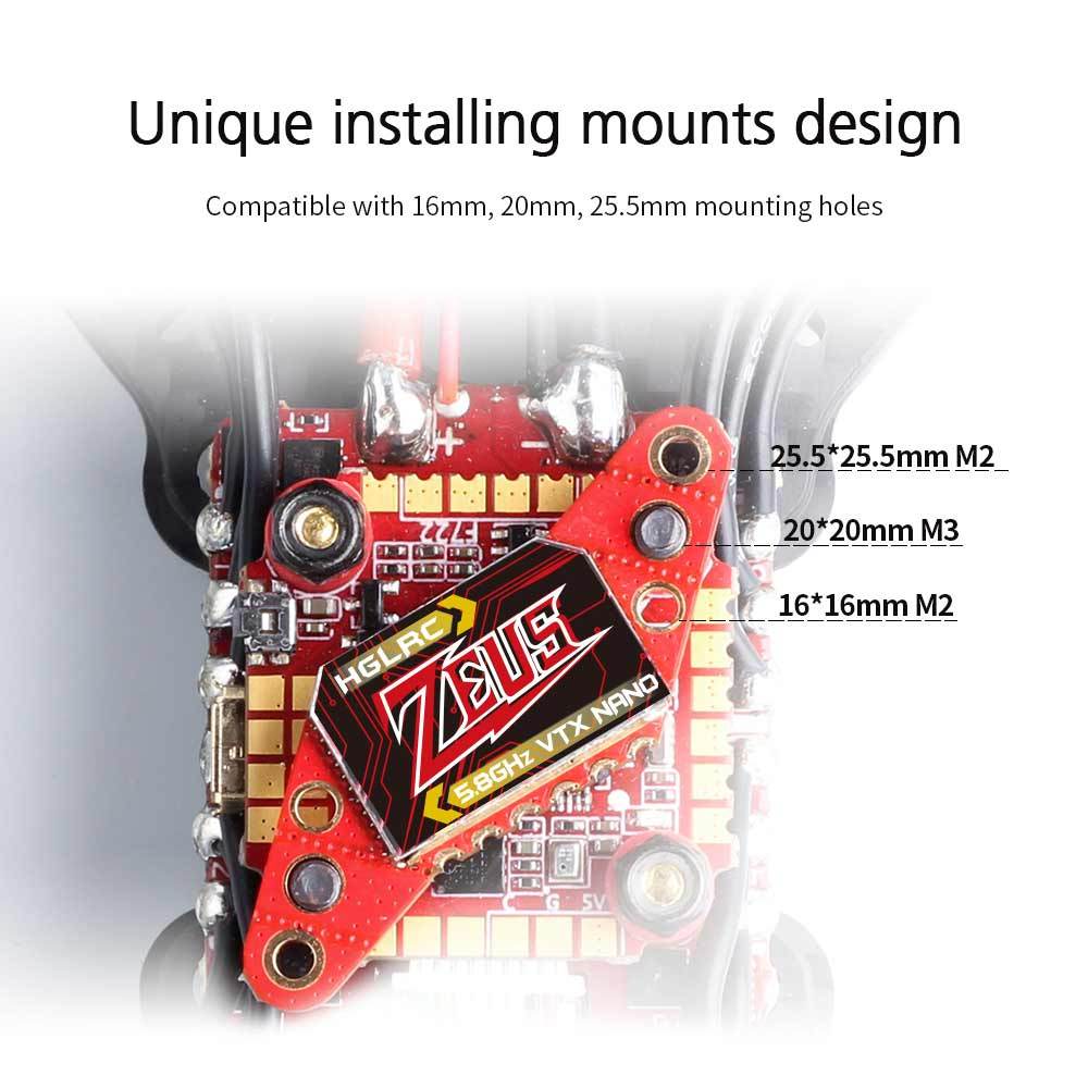 HGLRC Zeus Nano 350mW FPV VTX  - đánh giá và giá Top Rc Hobby Mini Xcub