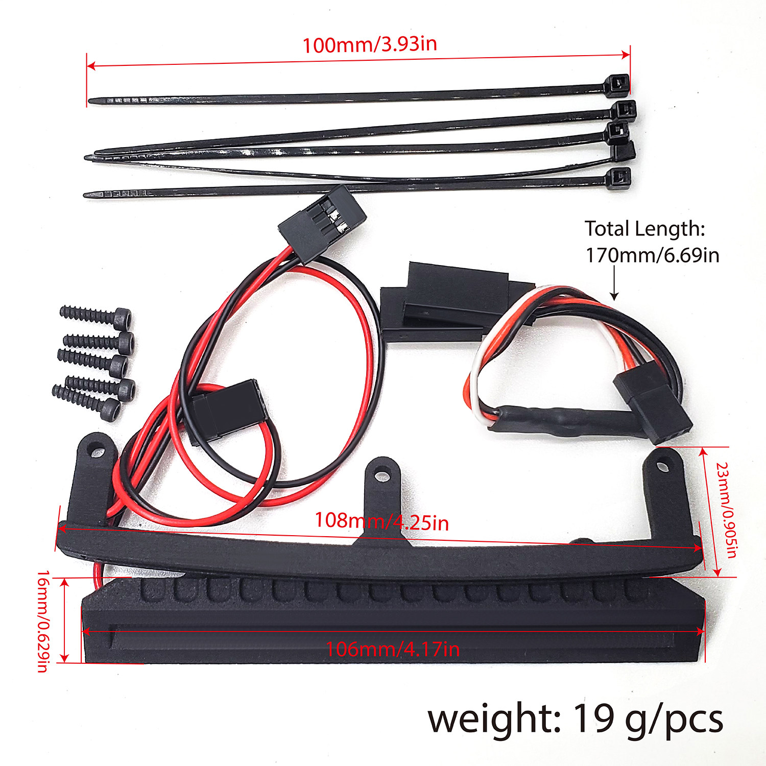 RC Lamp Kit For TRAXXAS Mini S - đánh giá và giá Led Light Kit Rc