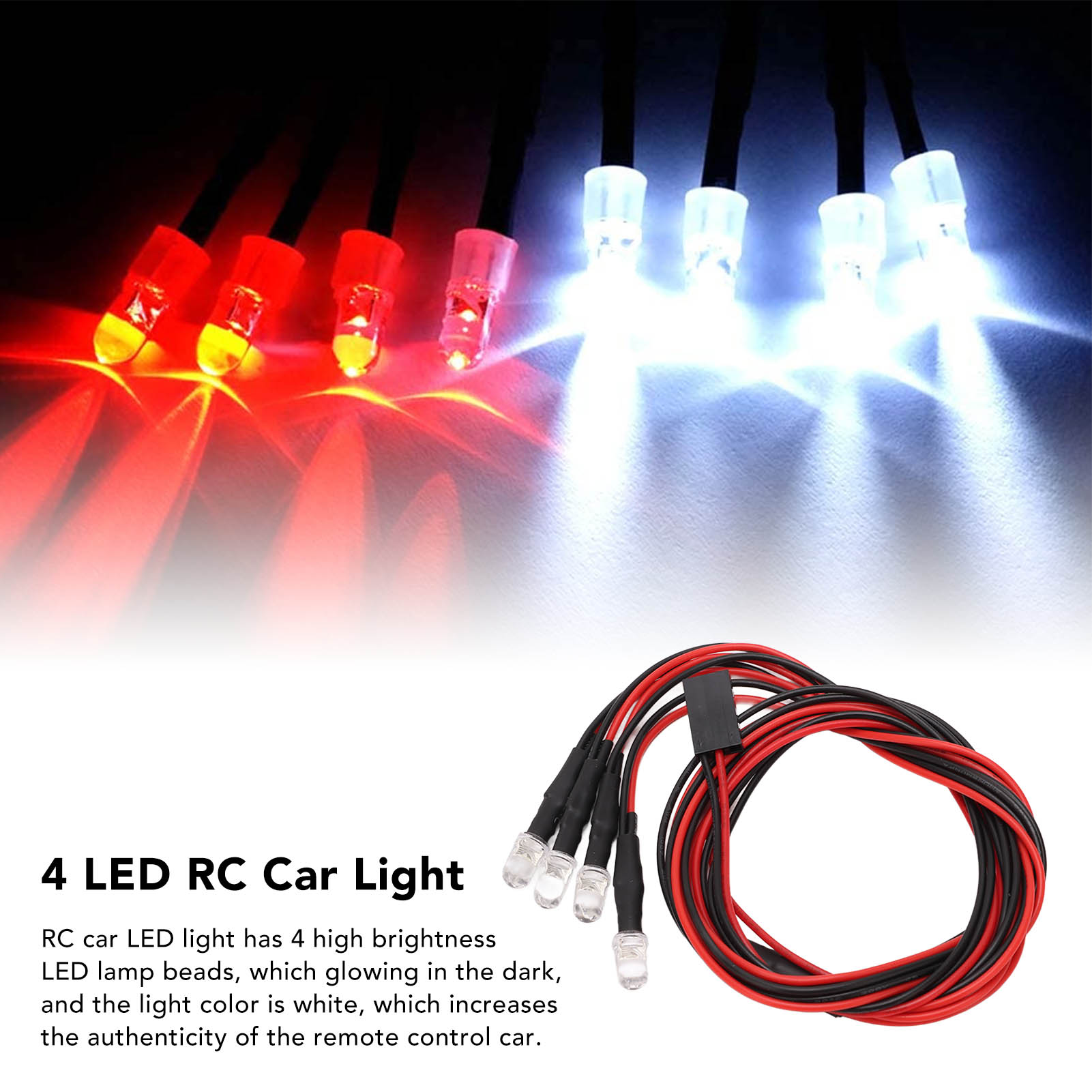 5 Sets 4 LED RC Car Light High - đánh giá và giá Led Light Kit Rc