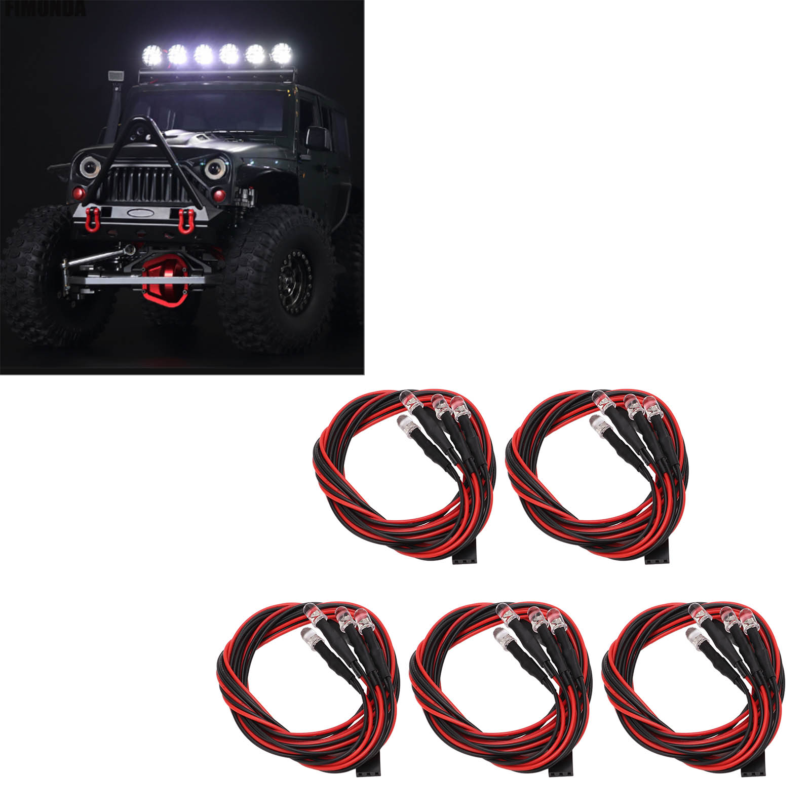 5 Sets 4 LED RC Car Light High - đánh giá và giá Led Light Kit Rc